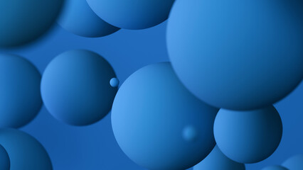 抽象的な3Dの青の球の背景。