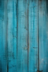 Fototapeta na wymiar Cyan wooden boards with texture as background