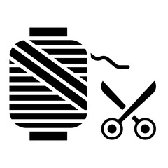 Thread Cut Icon of Sewing iconset. - obrazy, fototapety, plakaty