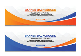 Gradient Banner Template Design Collection