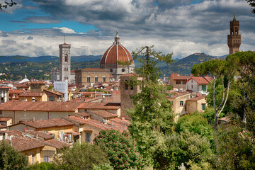 Fototapeta na wymiar The Duomo in Florence Italy