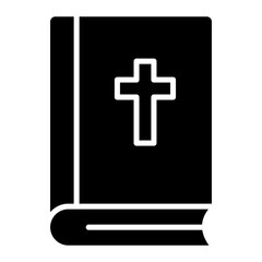 Obraz premium Bible Icon of Library iconset.