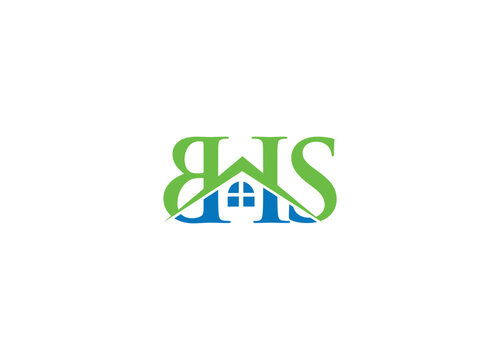 BHS real estate modern logo design vector icon template