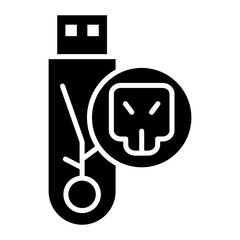 Pendrive Virus Icon of Cyber Security iconset.