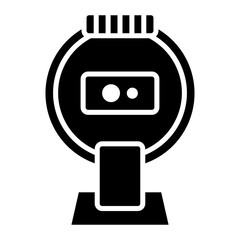 Fototapeta premium Round Webcam Icon of Technology iconset.