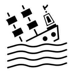 Shipwreck Icon of Pirate iconset.