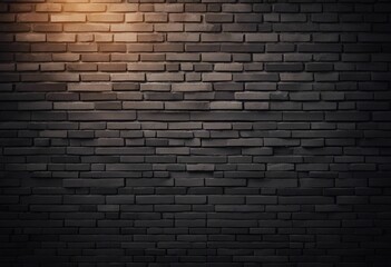 Black brick wall dark background for design