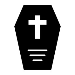Obraz premium Coffin Icon of Funeral iconset.