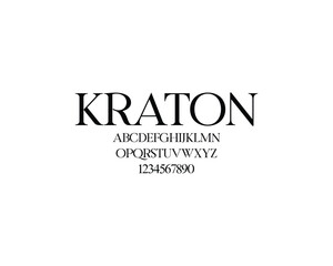 Kraton Font, font, letters, number