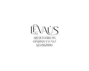 Levaus Font, font, letters, number
