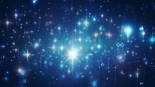 Abstract blurry starlight overlay: twinkle star pattern for stunning photo effects and background enhancement