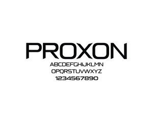 Proxon Font, font, letters, number