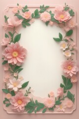 Fototapeta premium Plant and Flower Theme Design Template