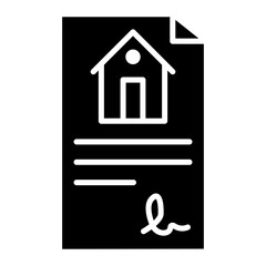 Property Contract Icon of Real Estate iconset.