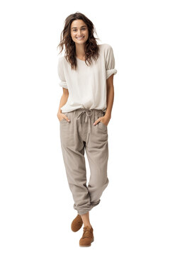 A casual style woman Isolated
