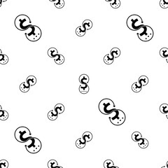 Money Back Dollar Icon Seamless Pattern M_2212015