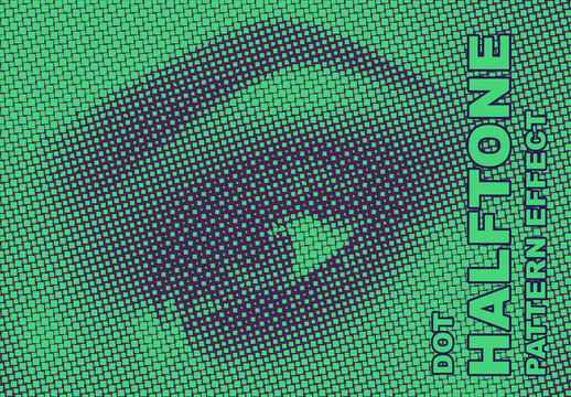 Dot Halftone Pattern Effect