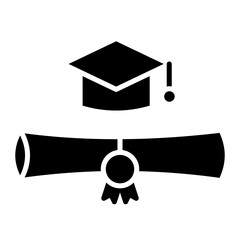 Graduation Diploma Icon of Back to School iconset.