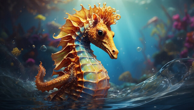 Seahorse HD wallpaper download © ZOHAIB