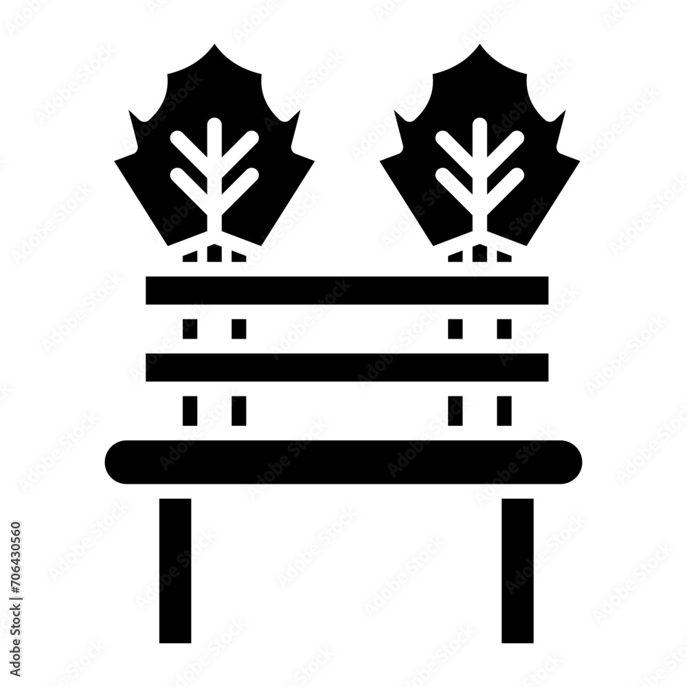 Sticker autumn bench icon of autumn iconset.