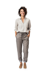 A casual style woman Isolated