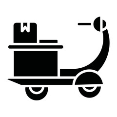 Motorbike Delivery Icon of Delivery and Logistics iconset.