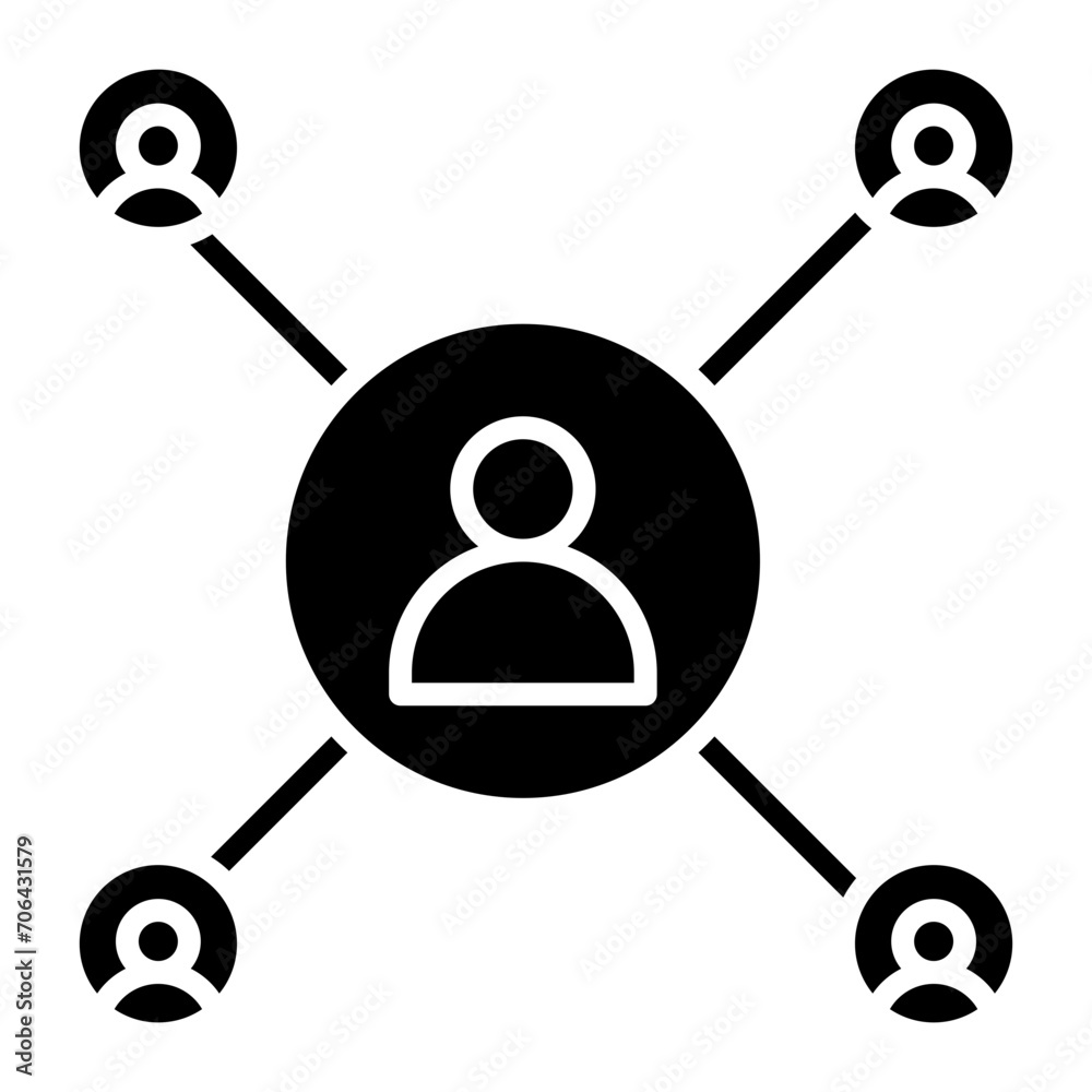 Poster teamwork icon of business & economy iconset.