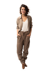 Fototapeta premium A casual style woman Isolated