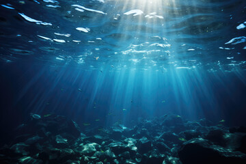 Obraz premium underwater view of the world