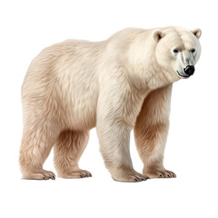 Fototapeta premium polar bear isolated on transparent background