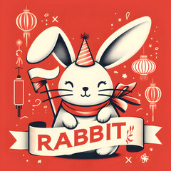 Welcome to the New Year of the Rabbit Text Banner