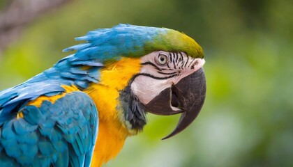 Obraz premium Blue and yellow macaw
