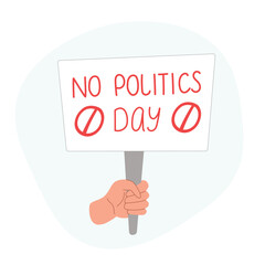 No Politics Day Vector Design Illustration