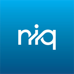 NIQ Letter Initial Logo Design Template Vector Illustration