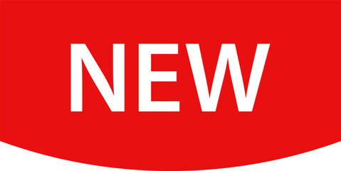 New Red Label collection. Sale tags. Shopping Tags. Sale icons Discount red ribbons, banners and icons. Stickers for New Arrival shop product tags, new labels or sale badges and banners vector sticker