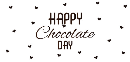 Happy Chocolate Day Amazing Text illustration Design