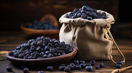 bowl of blueberries UHD Wallpaper