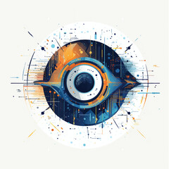 Artificial intelligence technology vector concept.
