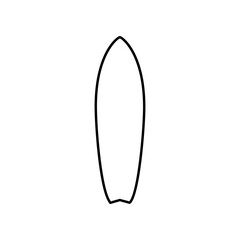 Surfboard icon vector. surfing illustration sign. surf riding symbol or logo.