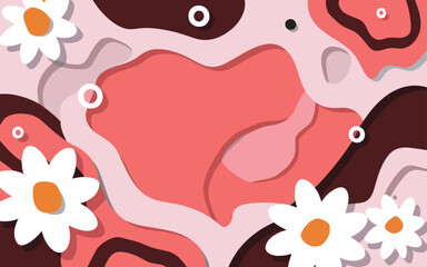 Abstract background poster. Good for fashion fabrics, postcards, email header, wallpaper, banner, events, covers, advertising, and more. Valentine's day, women's day, mother's day background.