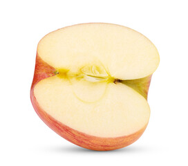half apple isolated on transparent png