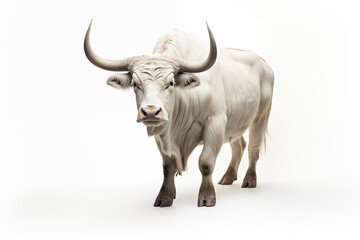 bull isolated on white