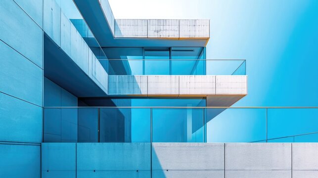 Architectural Photography, minimalist abstract geometric composition of urban landscape. Cityscape concept