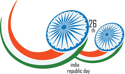 Happy republic day calligraphy vector image - Powered by Adobe