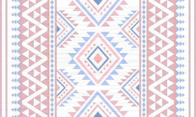 Ethnic southwest tribal navajo ornamental seamless pattern fabric colorful design for textile printing 