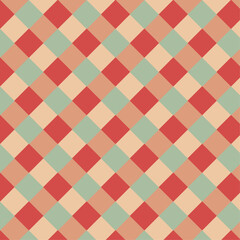 Geometrical pattern with red, green, orange, yellow squares for wallpapers, greeting cards, fabrics, packaging, posters, marketing