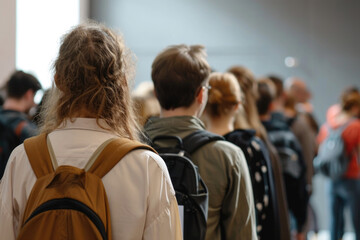 Organizing Queues And Networking At Job Fairs