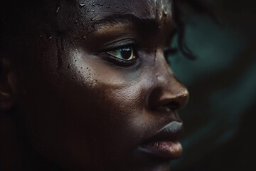 Emotional Black Woman Shares Tearful Experience