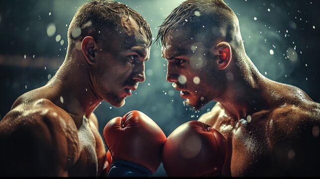 Boxing championship. Generative AI.