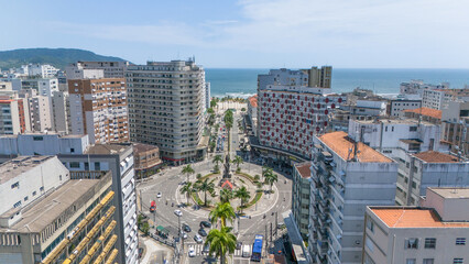 Santos - Praça da Independência - Praia do Gonzaga